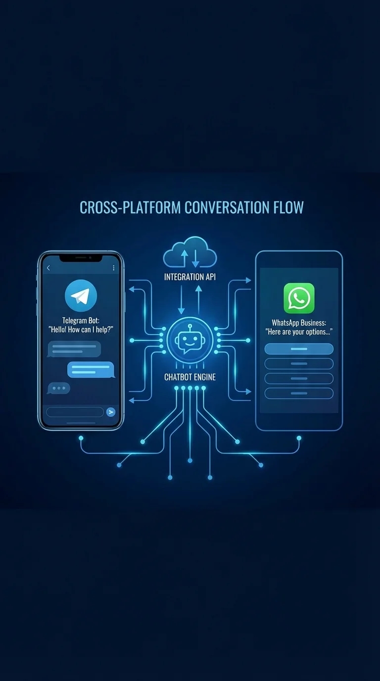 Создание чат-бота — интеграция с Telegram и WhatsApp
