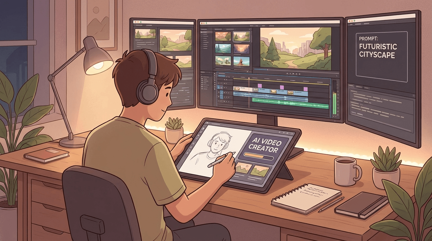 Сравнение нейросетей для создания видео из текста