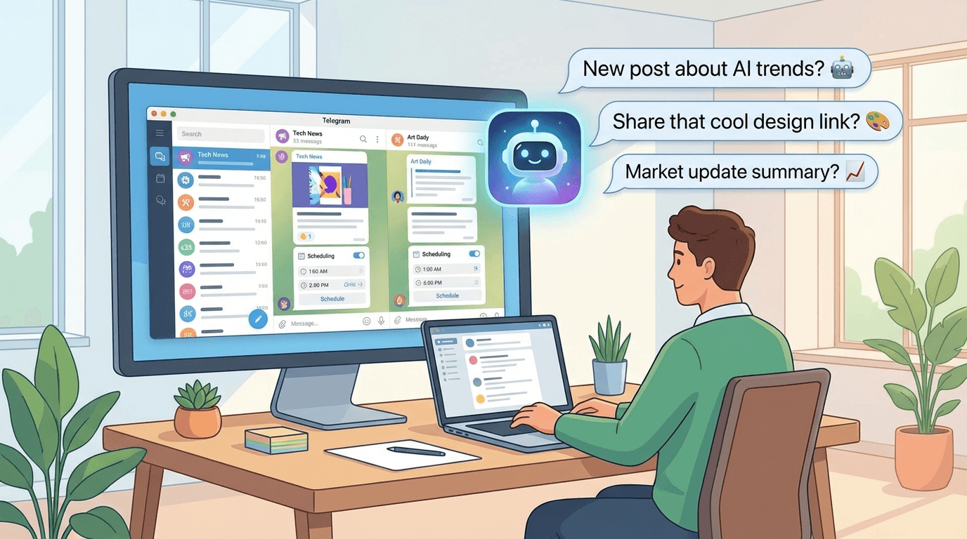 SMM-специалист использует нейросеть для планирования контента в соцсетях