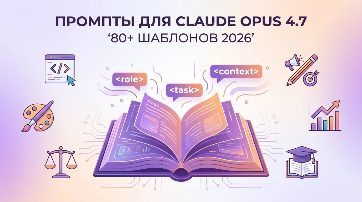Промпты для Claude Opus 4.7 — 80+ готовых шаблонов 2026