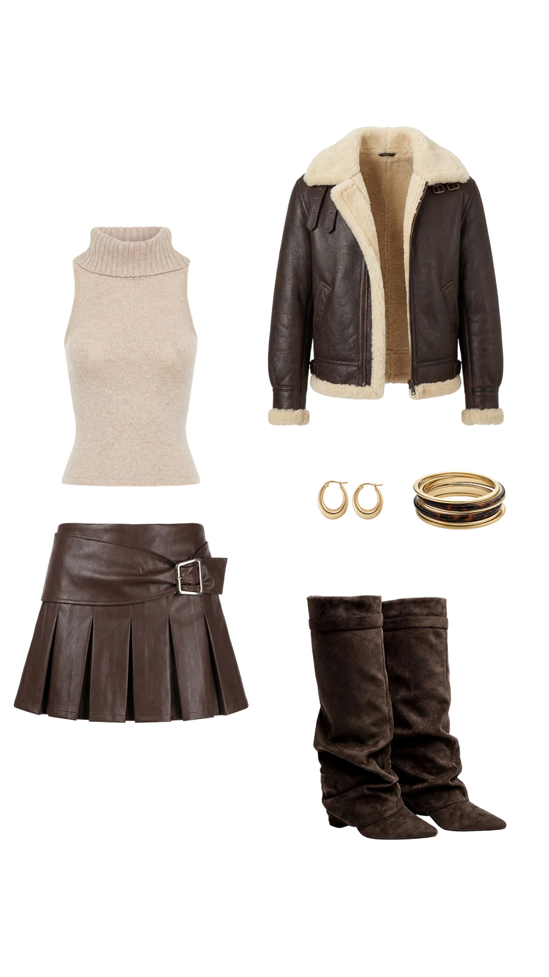 Кожаная юбка