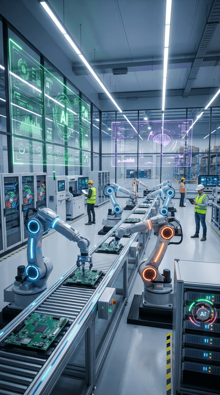 Умные фабрики 2026: агентный ИИ самостоятельно управляет производством