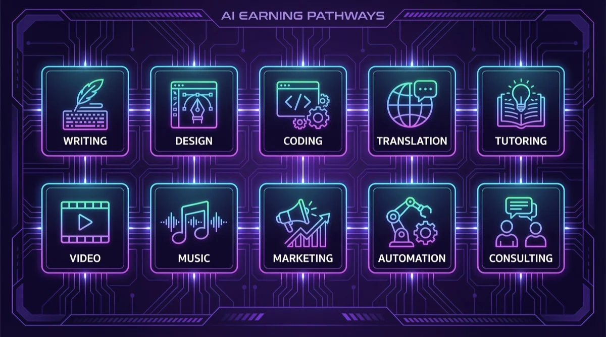 10 способов заработка с помощью нейросети — от контента до консалтинга