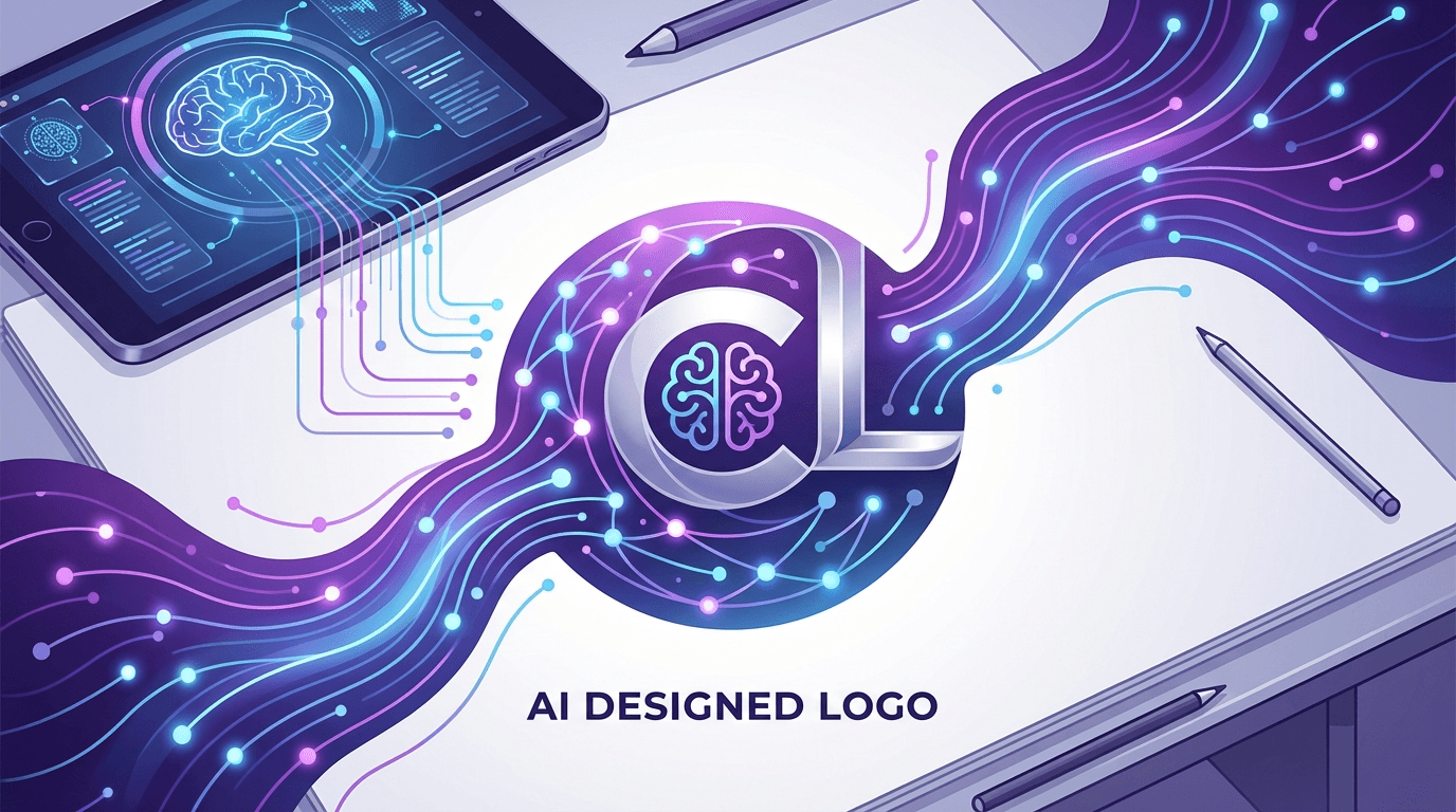 Процесс генерации логотипа нейросетью