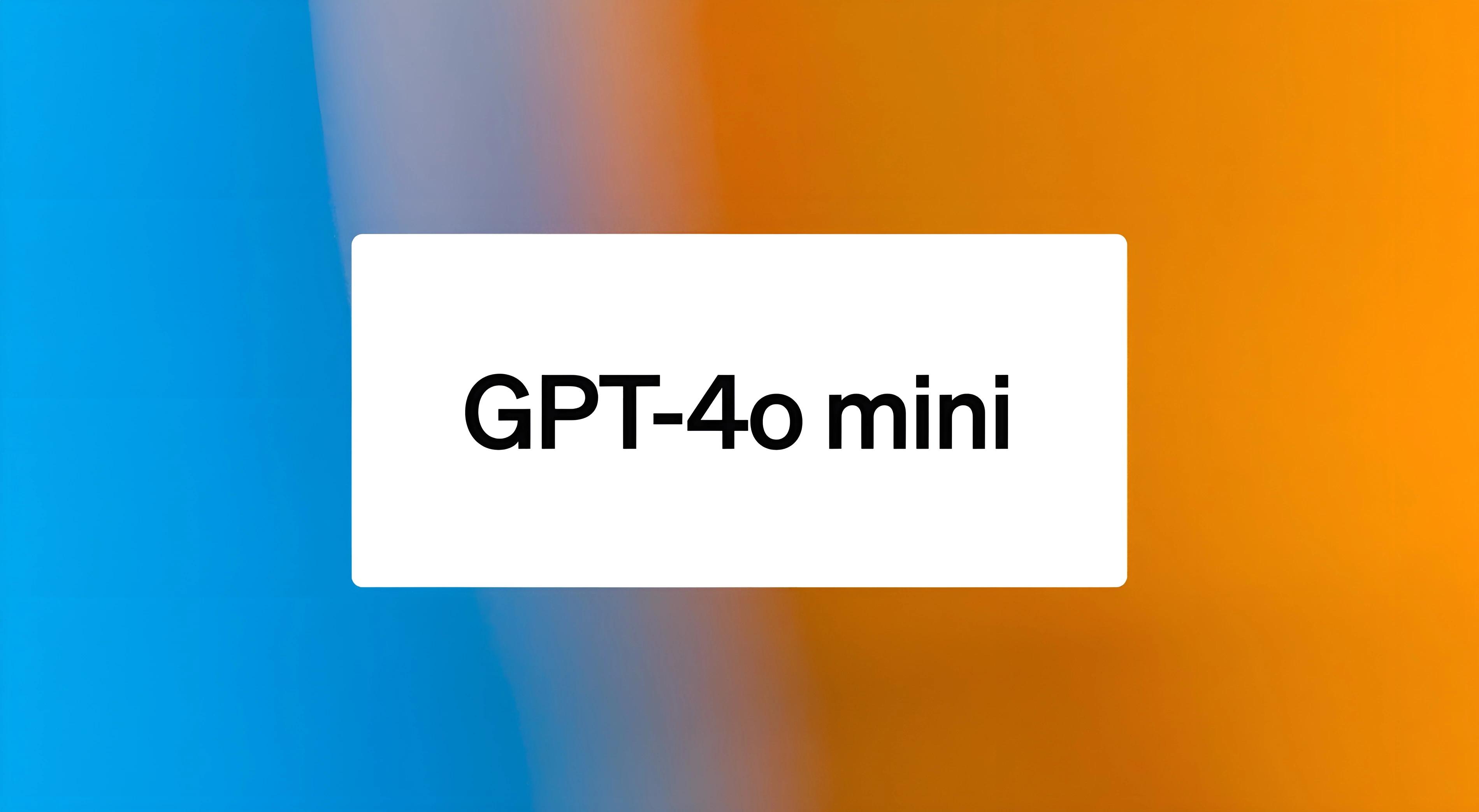 GPT-4o mini: новая модель нейросети ChatGPT