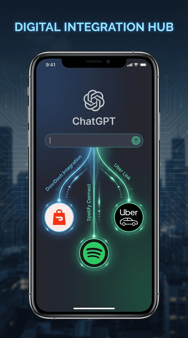 ChatGPT получил интеграции с DoorDash, Spotify, Uber и другими сервисами