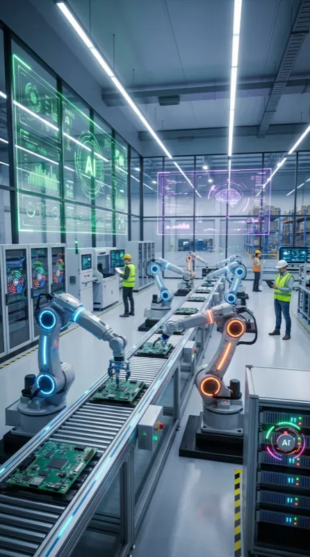 Умные фабрики 2026: агентный ИИ самостоятельно управляет производством