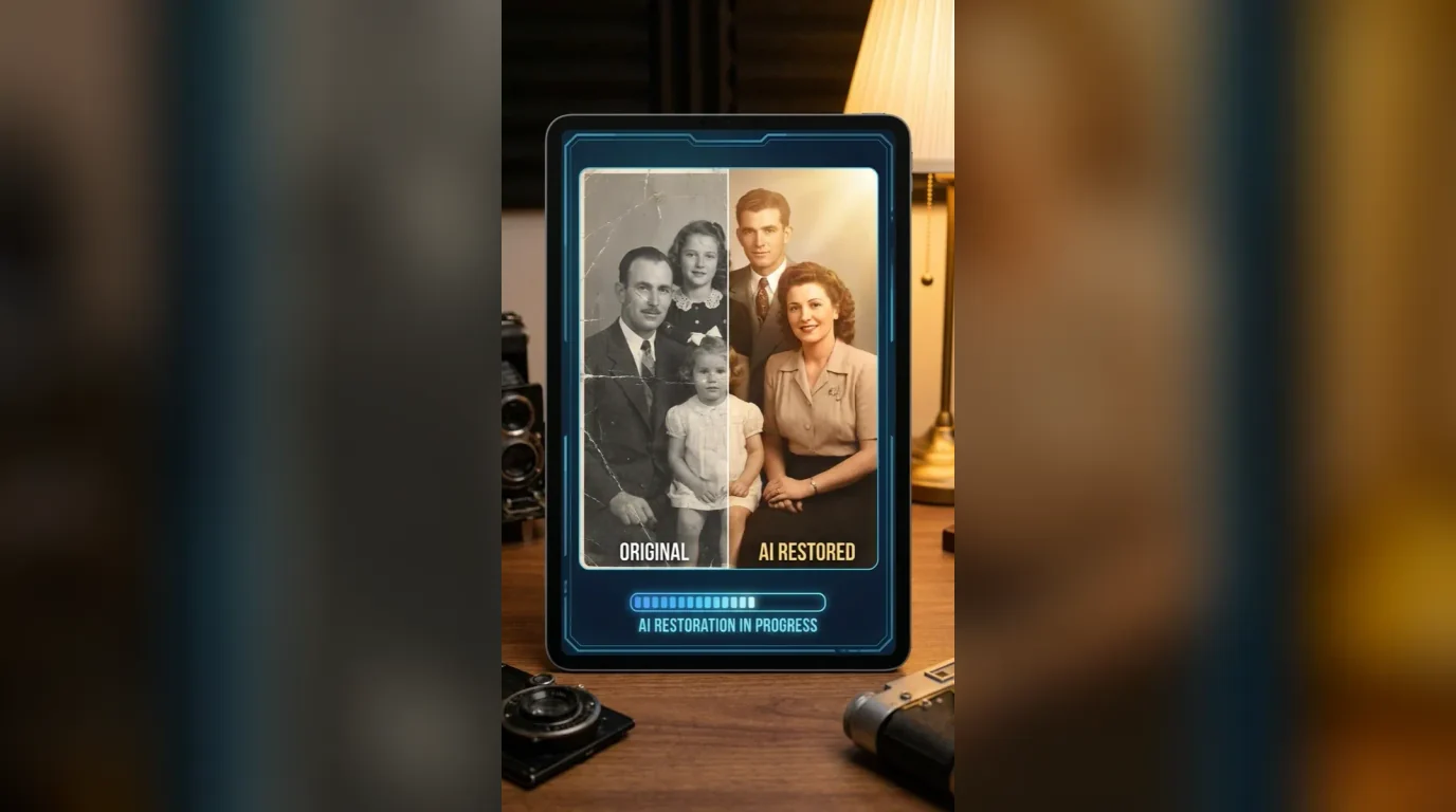 Восстановление старых фотографий нейросетью — до и после