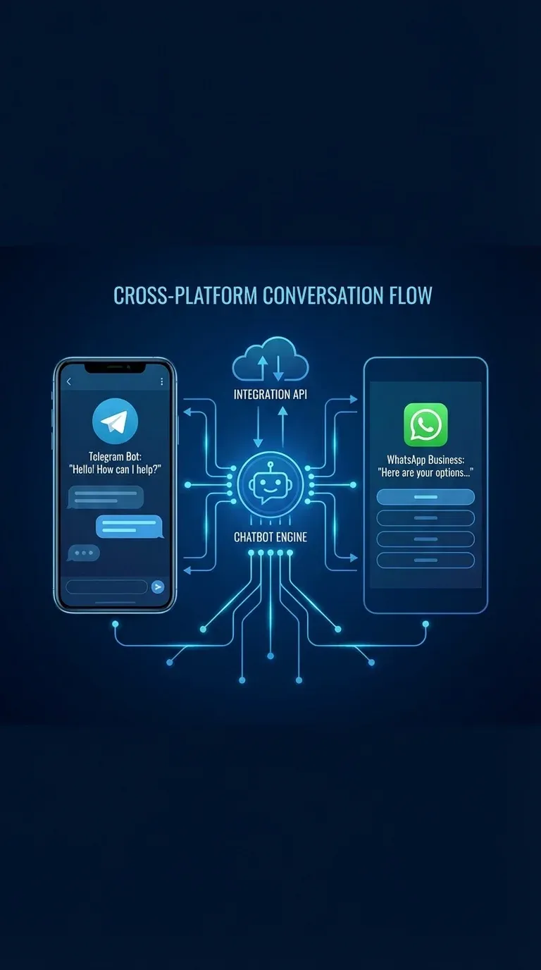 Создание чат-бота — интеграция с Telegram и WhatsApp