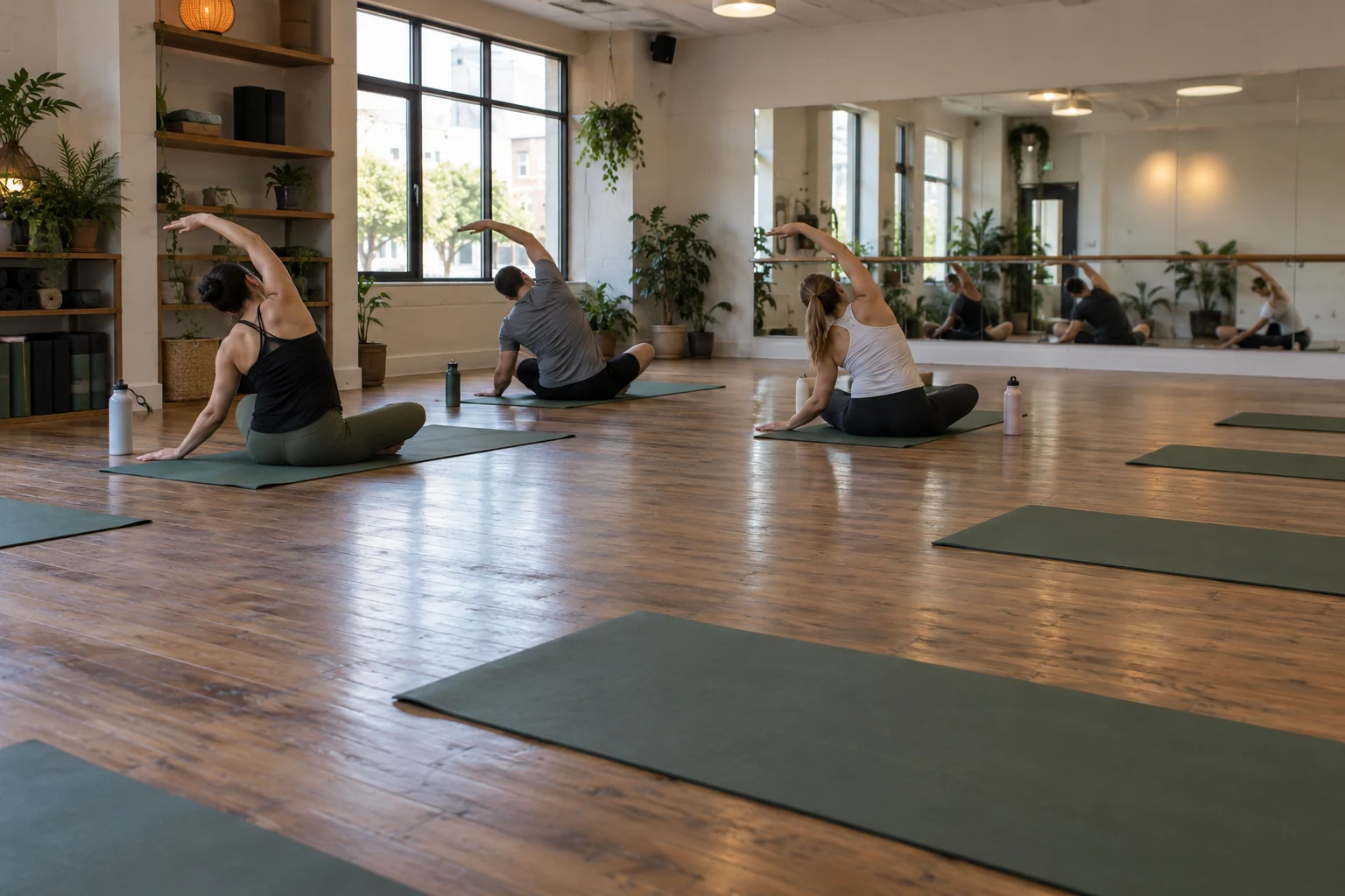 Свободные места в зале групповых тренировок