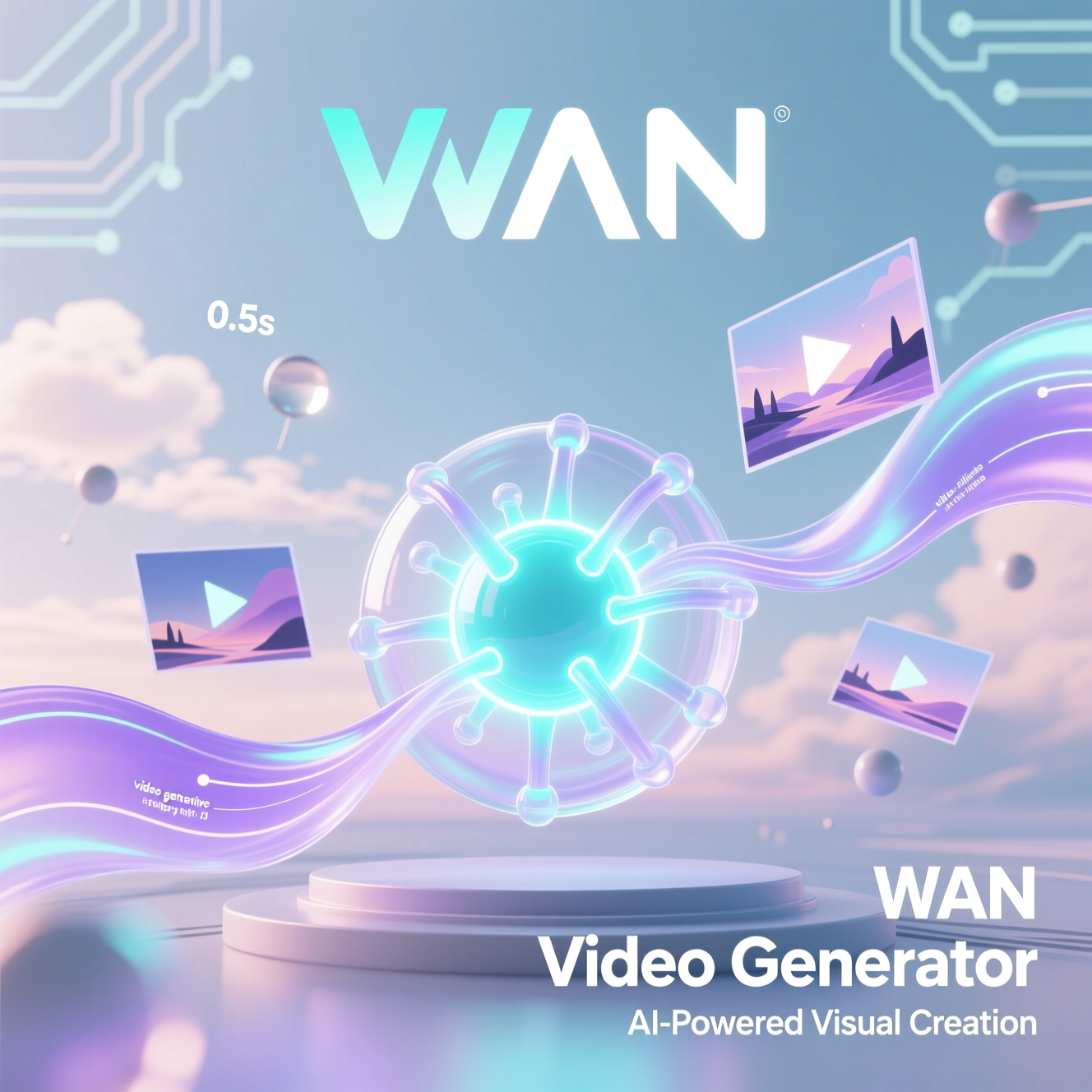 Нейросеть WAN AI генерирует видео