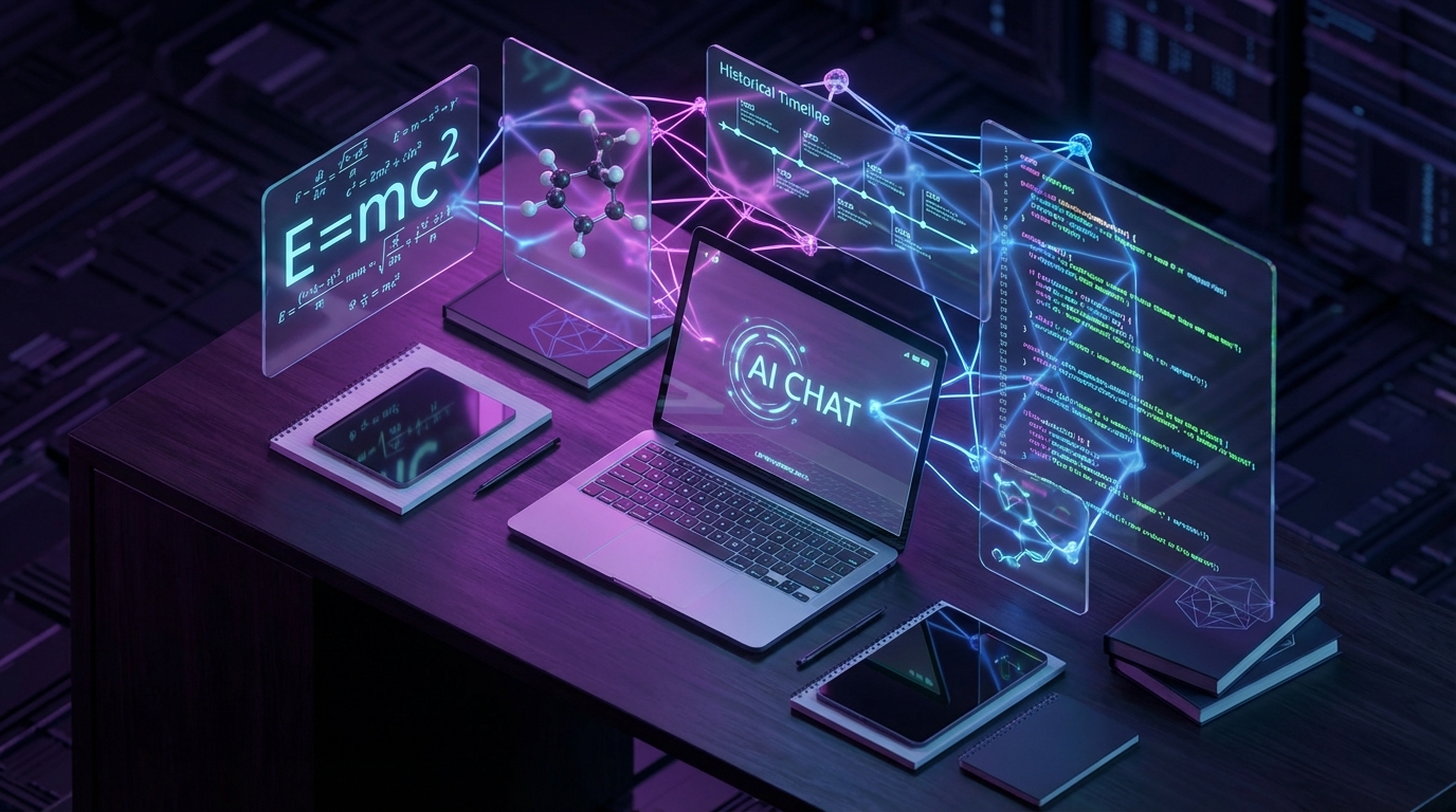 Нейросеть помогает в учёбе — решение задач, объяснение тем, подготовка к экзаменам